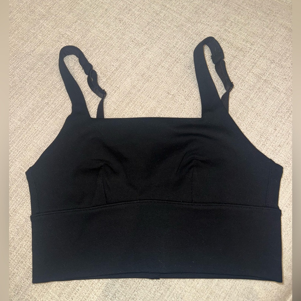SPANX Ponte Square Neck Crop Top Bra